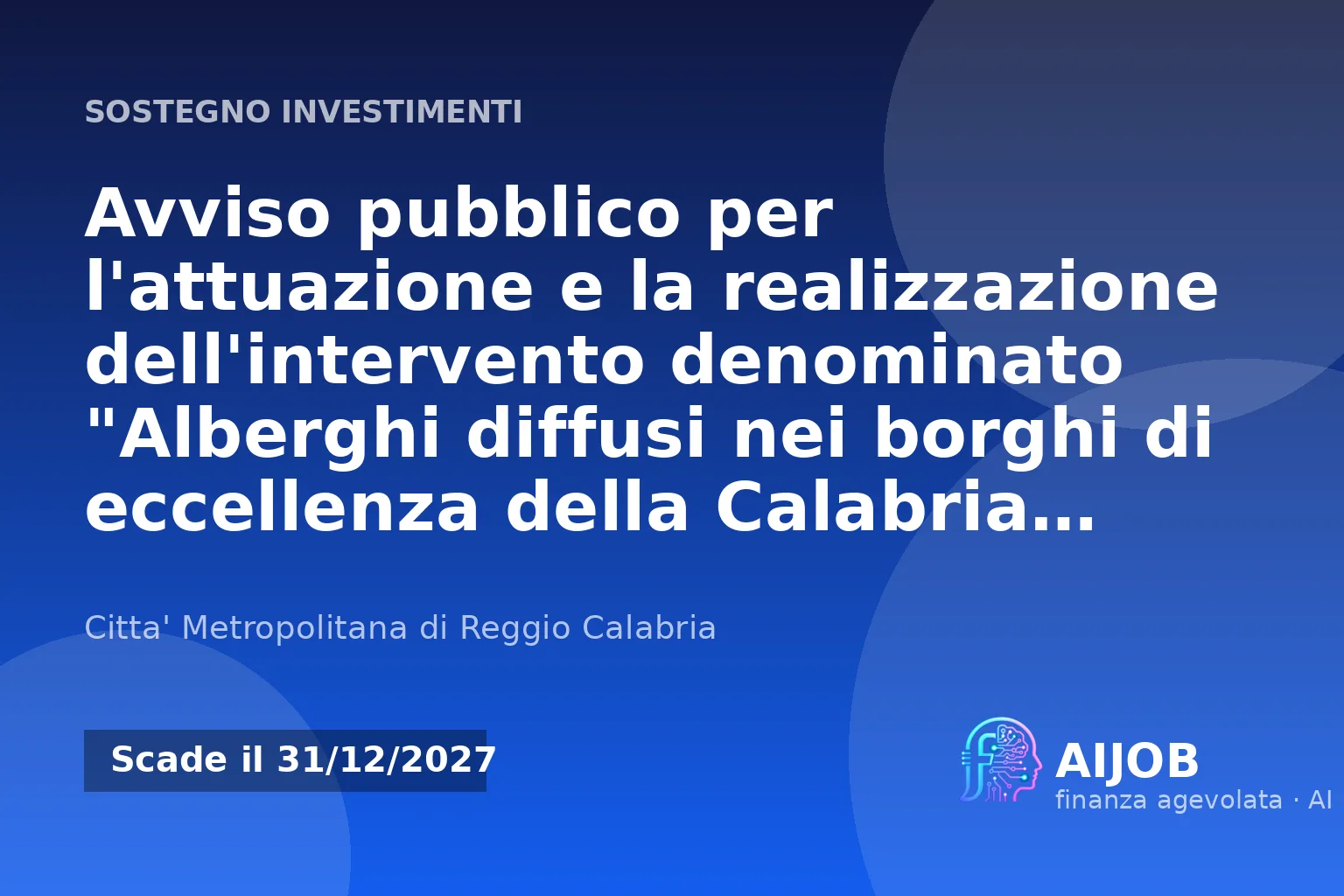 Alberghi diffusi nei borghi di eccellenza della Calabria greca