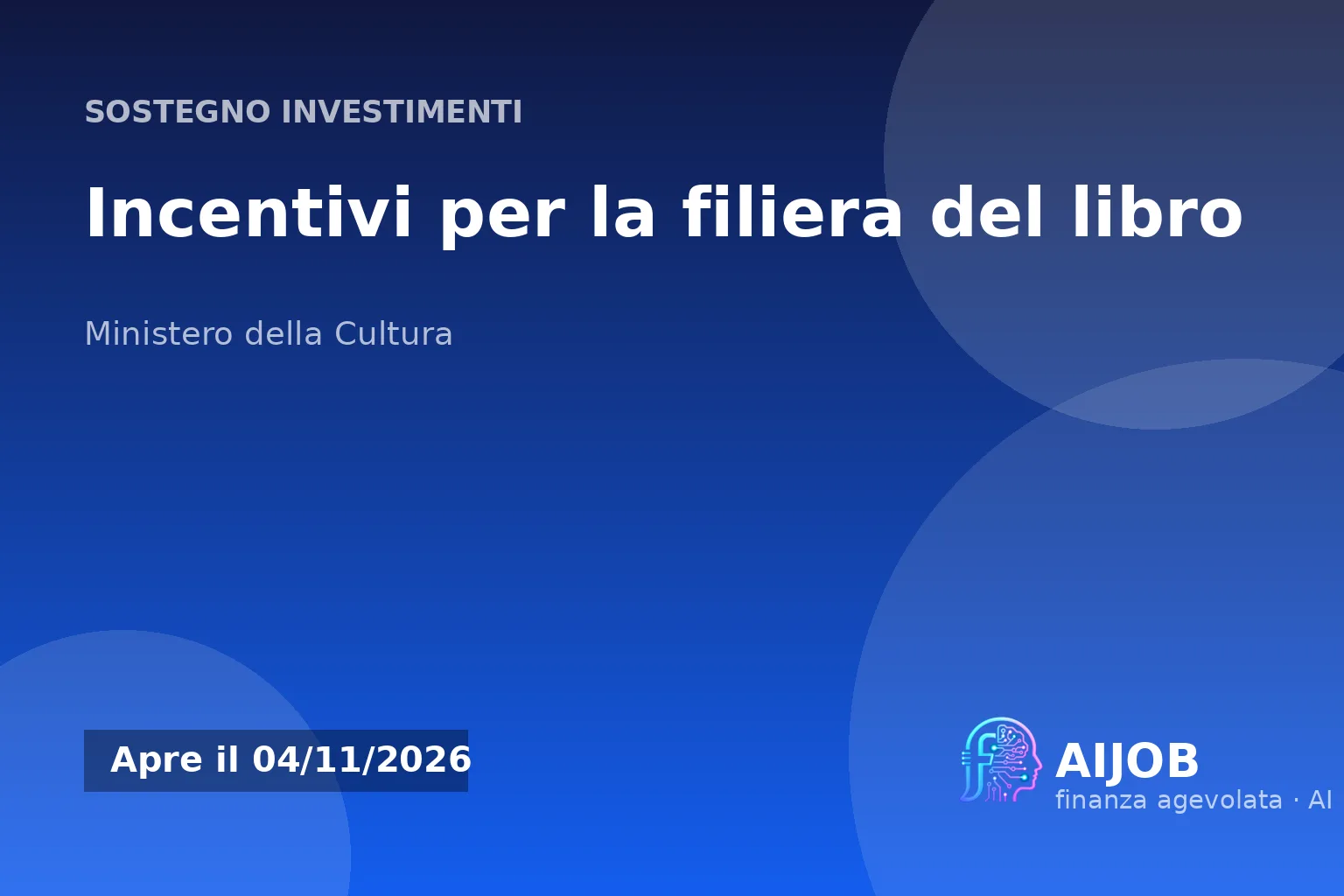 Incentivi per la filiera del libro: contributi fino a 75.000 euro