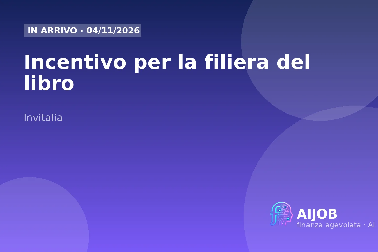 Incentivo filiera del libro 2026: guida all'apertura