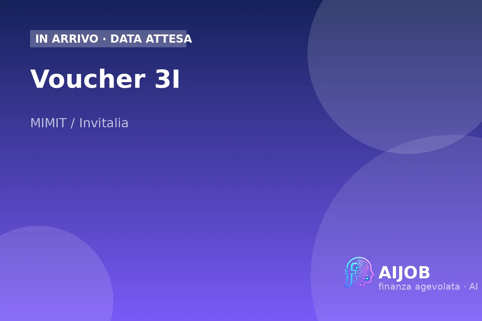 Voucher 3I 2026: sportello chiuso, cosa preparare ora